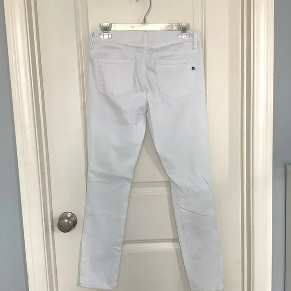 A’2nd by Special A Jeans White Mid Rise Skinny Ankle Jeans Size 7 - Picture 4 of 10
